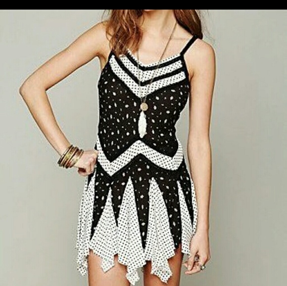 Free People Dresses & Skirts - HOST PICK Free People fairy BLACK& white dress
